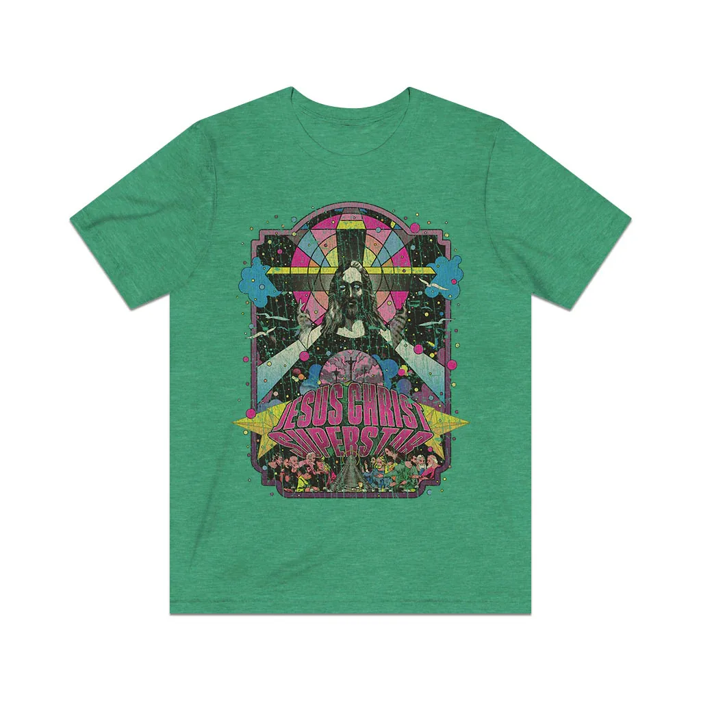 T-Shirt Da Uomo Vintage Psichedelica Jesus Christ Superstar 1971