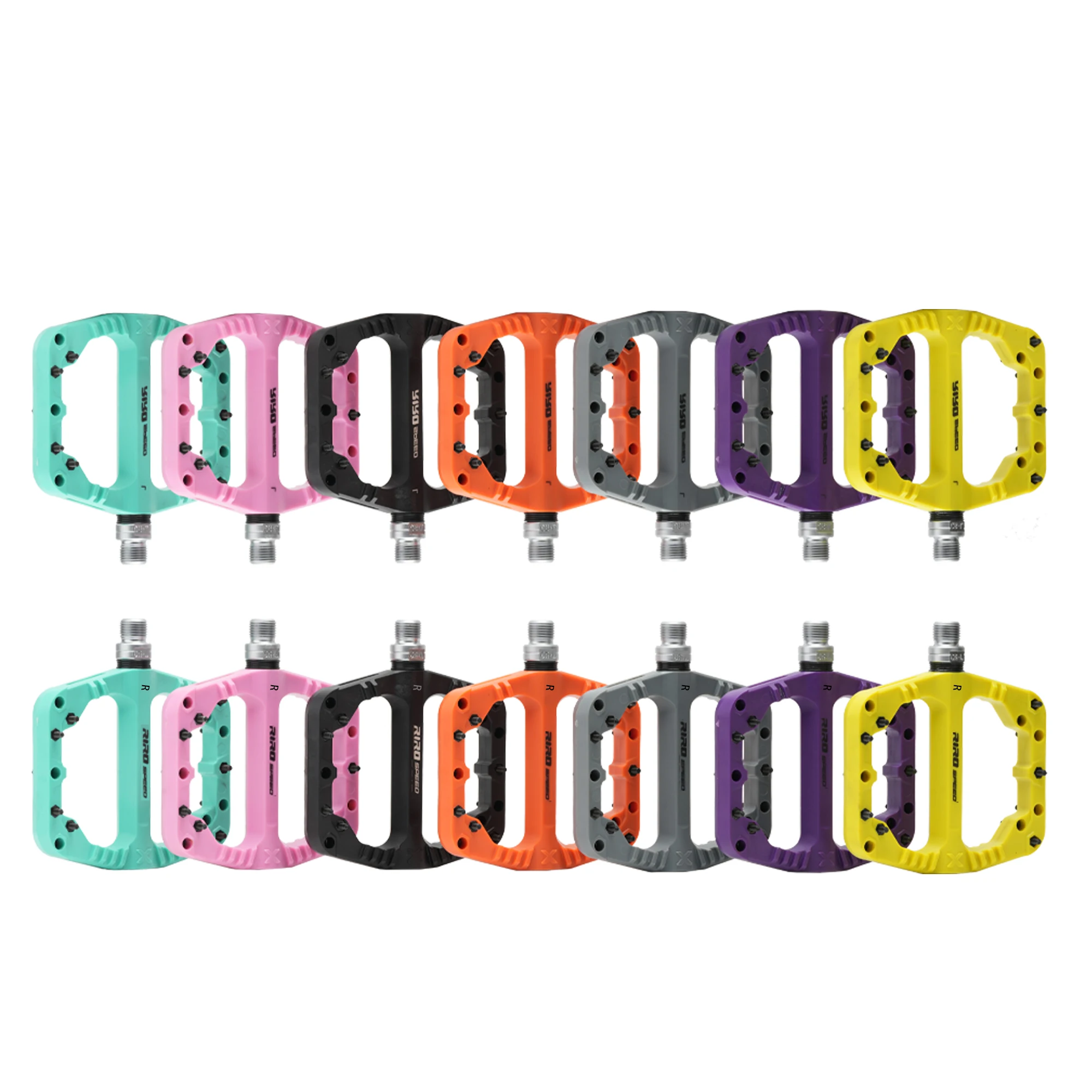 RIRO NL88 Nylon Fiber MTB Platform Pedals Anti-Slip Sealed Bearing 9/16 BMX Cycling - Image 6