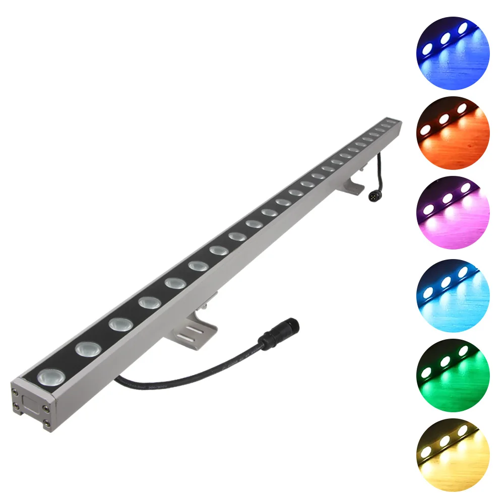 108W 3-IN-1 DMX512 RGB IP65 LED 월워셔 (야외 건축 호텔 건물 장식 조명용)