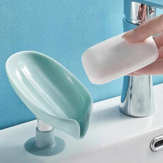 Soap Holder Tilt Design Non-slip Soap Dish Waterproof Self