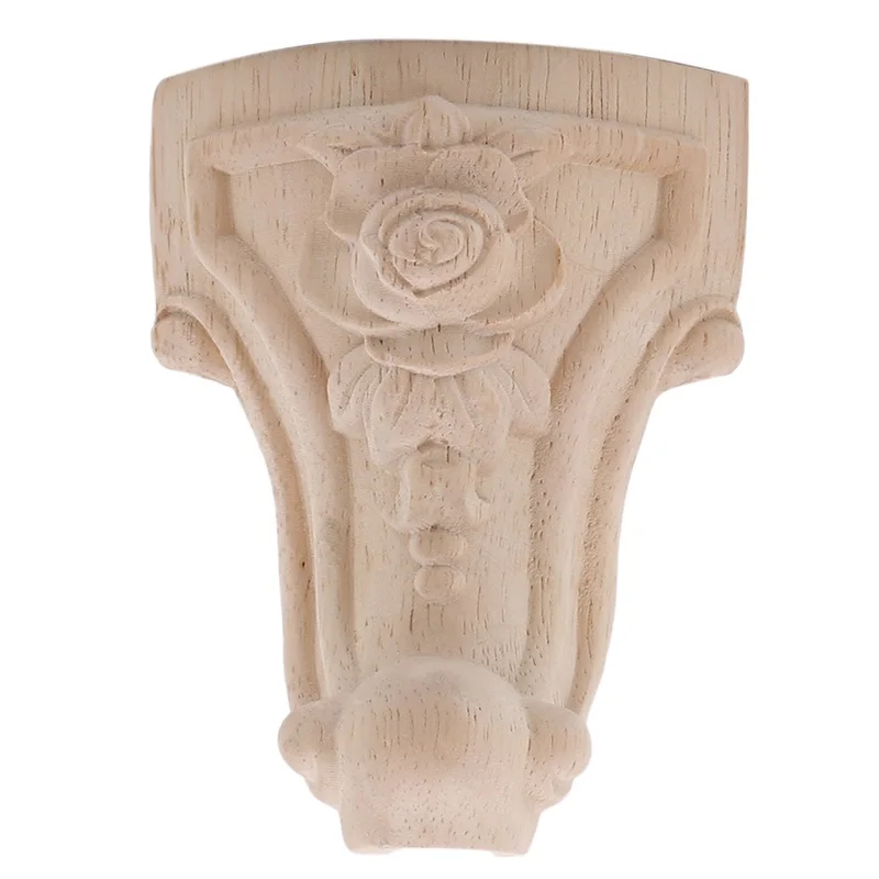 Set of European Style Solid Wood Carved Furniture Legs