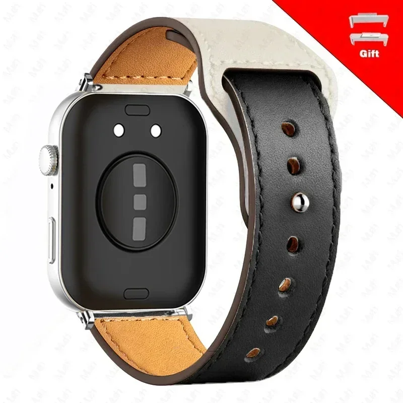 Elegant Leather Bracelet Strap Replacement for Smartwatches - 2024 Edition Accessories