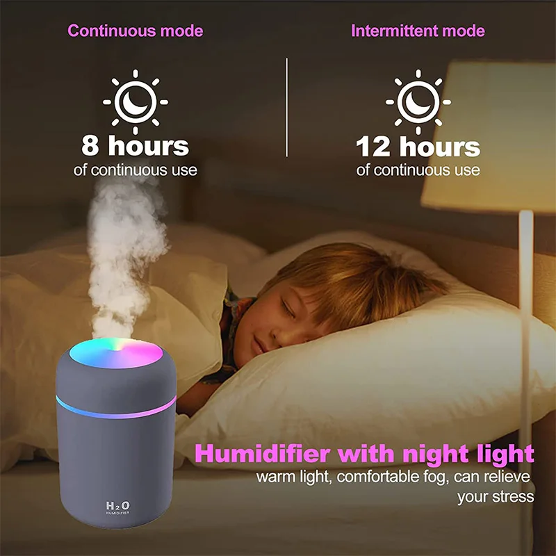 Desktop Colorful Atmosphere Lights Essential Oil Diffuser Mist Spray Personal Space Usb Cool Mist H2O Car Humidifier air humidifier