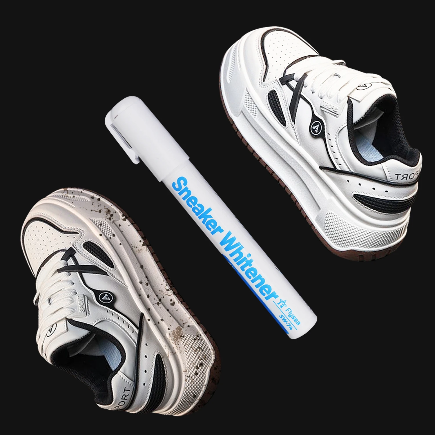 Shoes Stains Removal Waterproof Sneakers Anti-Oxidation Pen Repair Complementary Color White Go Yellow Shoe Whitening Cleaning shoe whitening pen multifunction pen