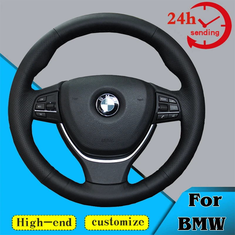 

Custom DIY Car Steering Wheel Braid Cover 100% Fit For BMW F10 2014 520i 528i 730Li 740Li 750Li Auto Accessories Steering Wrap