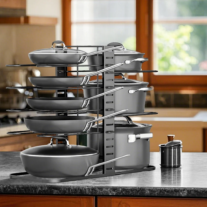 Finding the Best Frying Pan Storage Ideas? This Adjusted Rack Changed ...