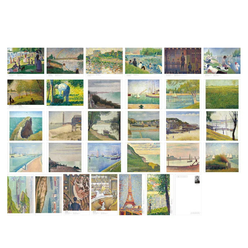 

30 Sheets/Set Artist's Perspective Theme Postcard Decoration Greeting Card Creative Postal Card Gift Message Blessing Lettercard