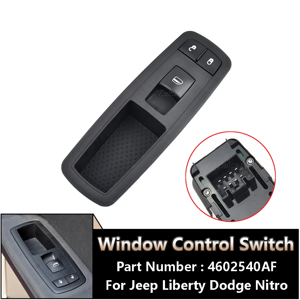 FOR 07-12 LIBERTY JOURNEY TOWN&COUNTRY PASSENGER SIDE MASTER POWER WINDOW SWITCH