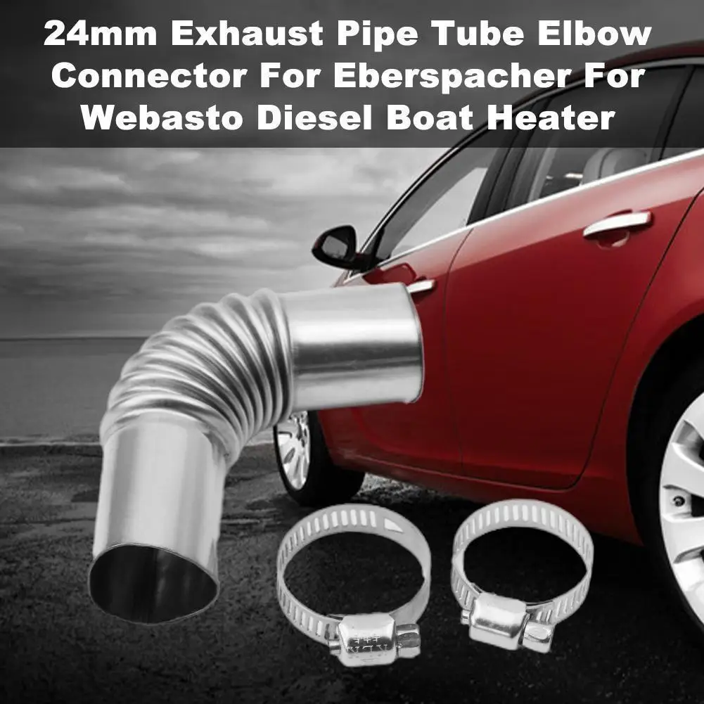 24mm Diesel Heater Exhaust Pipe Elbow, Stainless