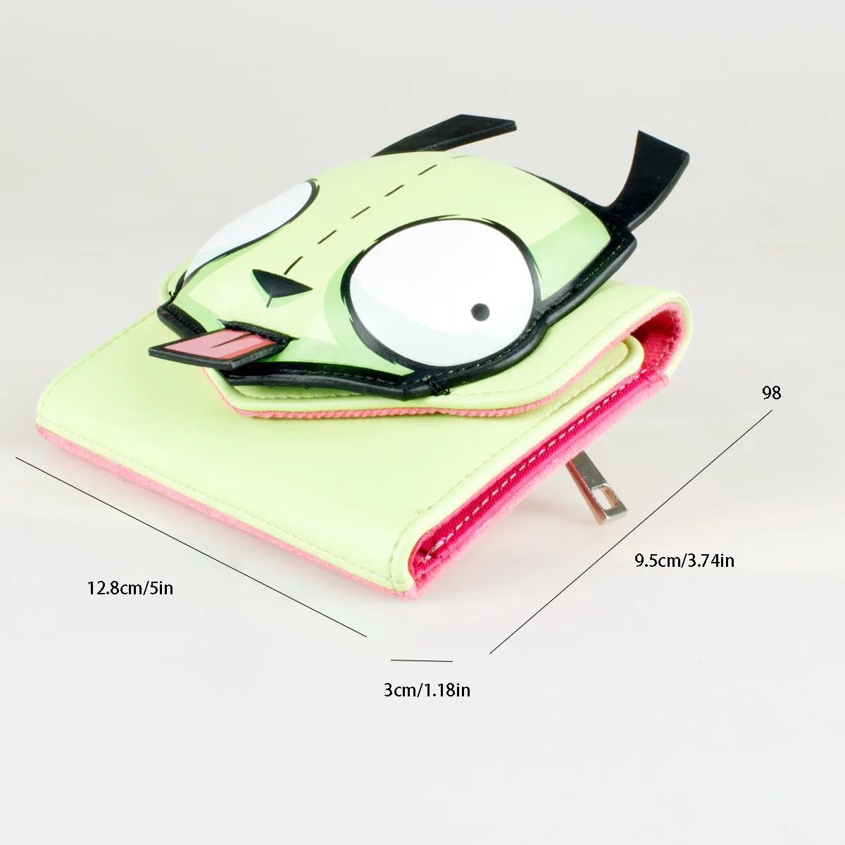 High-Quality Tri-Fold Velvet 3D Stereo Wallet Fashion Individual Card Holder Coin Purse ID Window