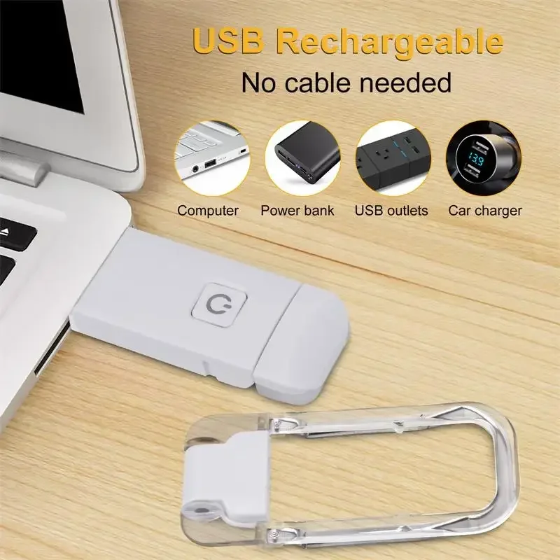 

Reading Light Eye Protection Night Light Portable Clip Desk Lamp LED USB Rechargeable Book Lamp Bookmark Read Light Night Lamp