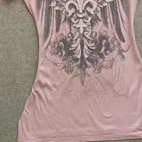 American Street Hottie T-shirt Vintage col en v T-shirt années 2000 Y2K esthétique graphique imprimé t-shirts femmes Punk Chic hauts Ropa Mujer 4