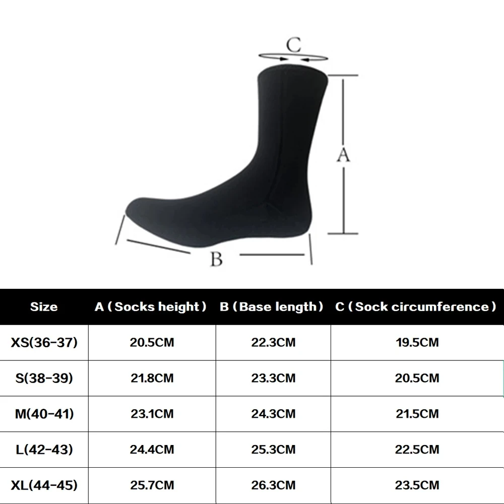 5MM neoprene diving boots socks adult swimming socks warm non-slip beach socks men and women water sports surf diving socks 2