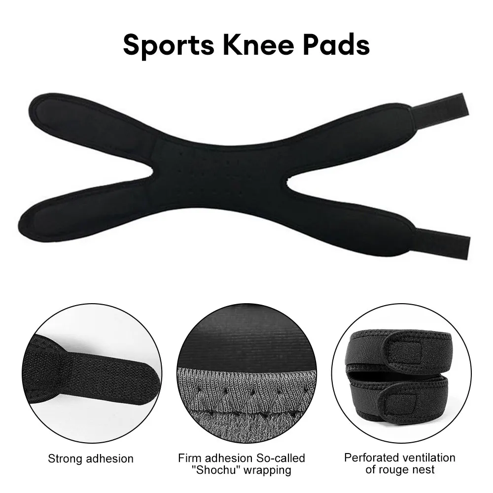 Sports Knee Support Patella Belt, Elastic Bandage Tape For Mountaineering  Cycling Fitness, Sport Strap Knee Pads Protector Band Soccer Basketball Sports  Knee Brace - Temu