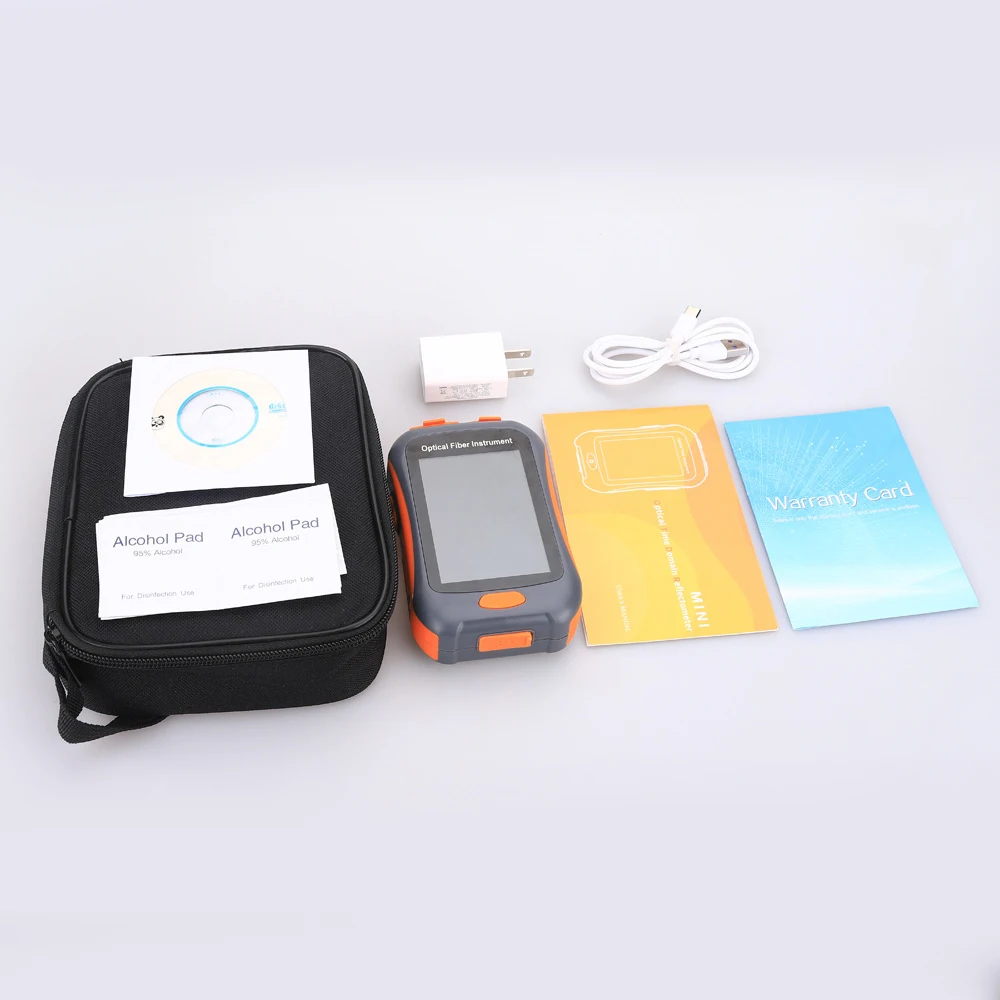 FCST Mini OTDR NK2800 5-IN-1 Active Fiber 1510nm Fiber Optic Reflectometer and VFL OLS OPM EventMap 20/22dB 60/80Km