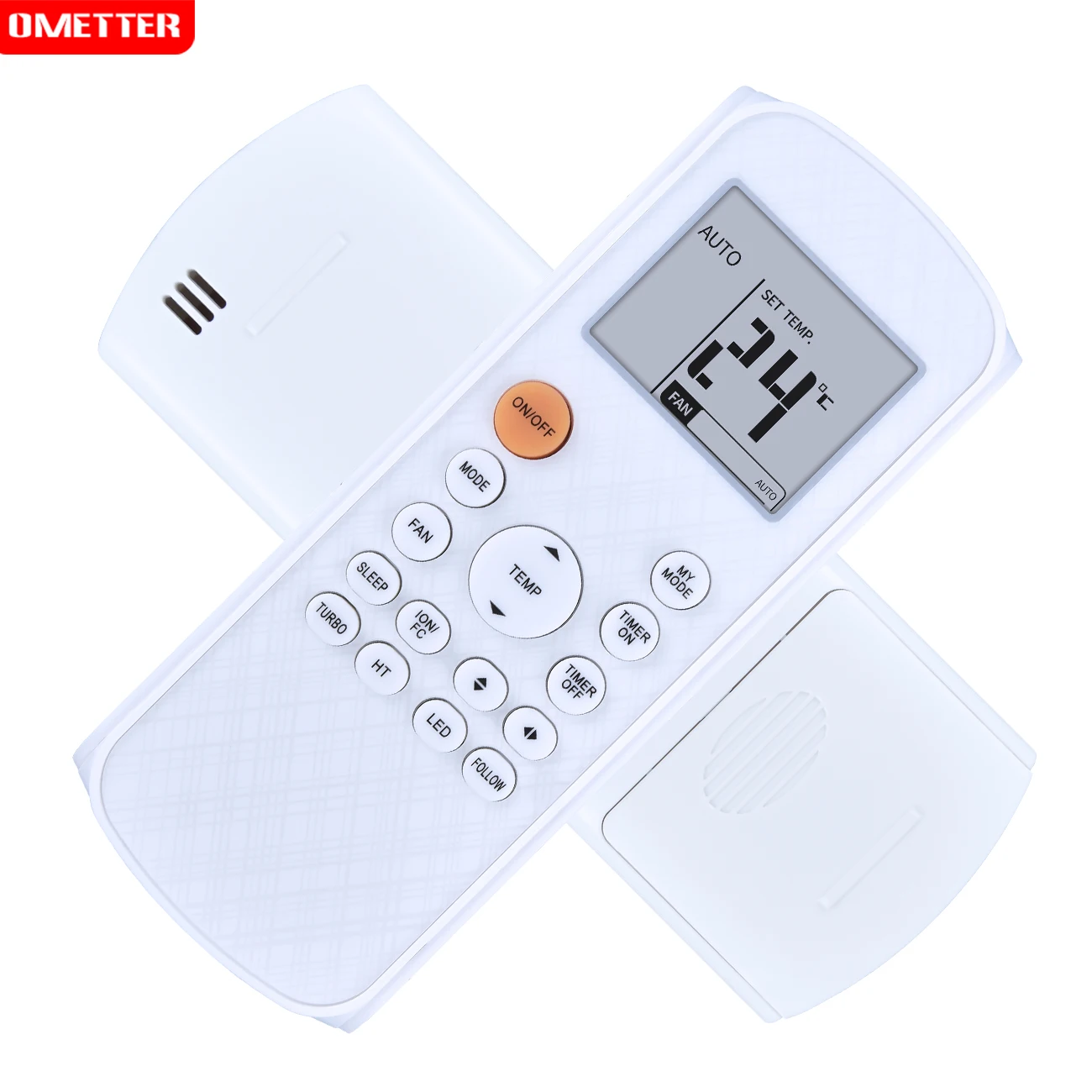 RG57A4-BGEF Telecomando di ricambio per condizionatore d'aria Midea RG57E1/BGEU1 RG57A6/BGEF AR1MVO-09 AR1MVO-12WFR AR1MVO-12 AR1MVO-18WFR AR1MVO-18 AR1MVO-24WFR AR1MVO-24 P6MVO-09WFR