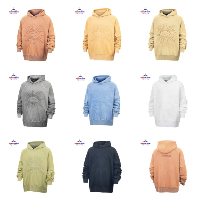 

Multicolour New HOUSE OF ERRORS Hoodie Eyes Embroidery Vintage Best Quality Washed Oversized Mens Womens Hoodie