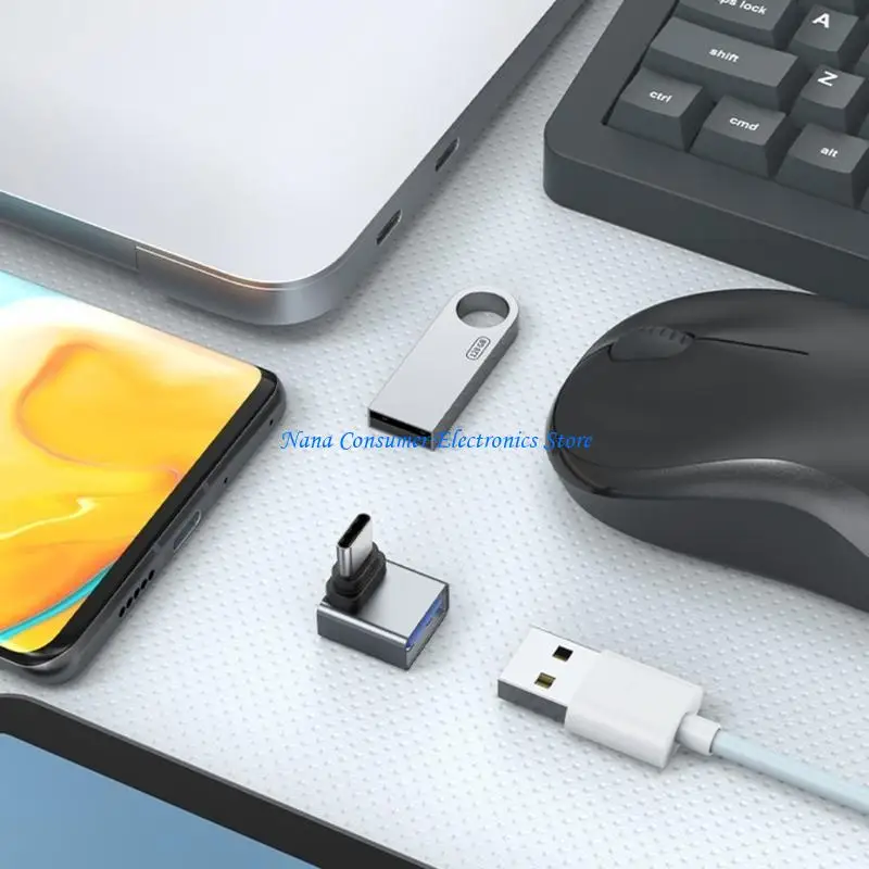 G7NE 90 Grad rechtwinkliger USB 3.0-Stecker auf Typ-C-Stecker-Adapter, OTG-Stecker – Detail 10