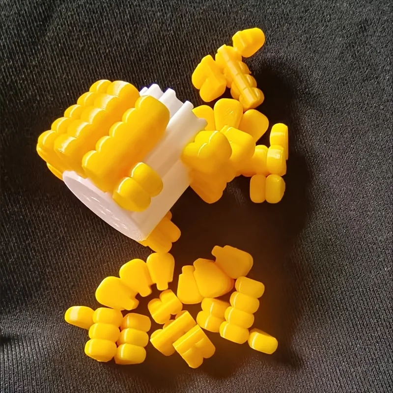 Corn-Shaped 3D Puzzle Set - 18-Piece Brain Teaser & Unique Decorative Gift