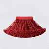 Little Girls Tutu Skirts Red Fluffy Toddler Tulle Princess Ball Gown Pettiskirt Ballet Dance Kids Party/birthday Skirt 1-8Years