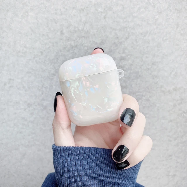 Luxury Girls Pearl Shell Case for Apple Airpods 1 2 3 Case for AirPods Pro Case with Keychain Earphone Accessories Headphone Box for airpods 1 2