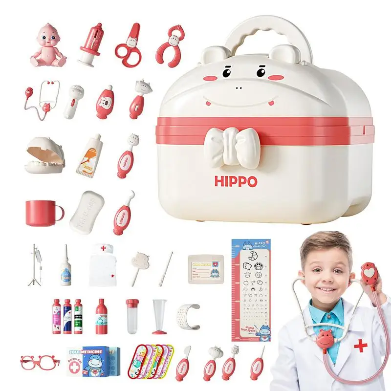 Kids Doctor Kit Doctor Pretend Role Play toy Medical Toy Educational learning Toy Doctor Playset For Toddler birthday gift cherry orange various fruit bunch vegetable simulation food pretend play house kitchen toy children learning educational toy