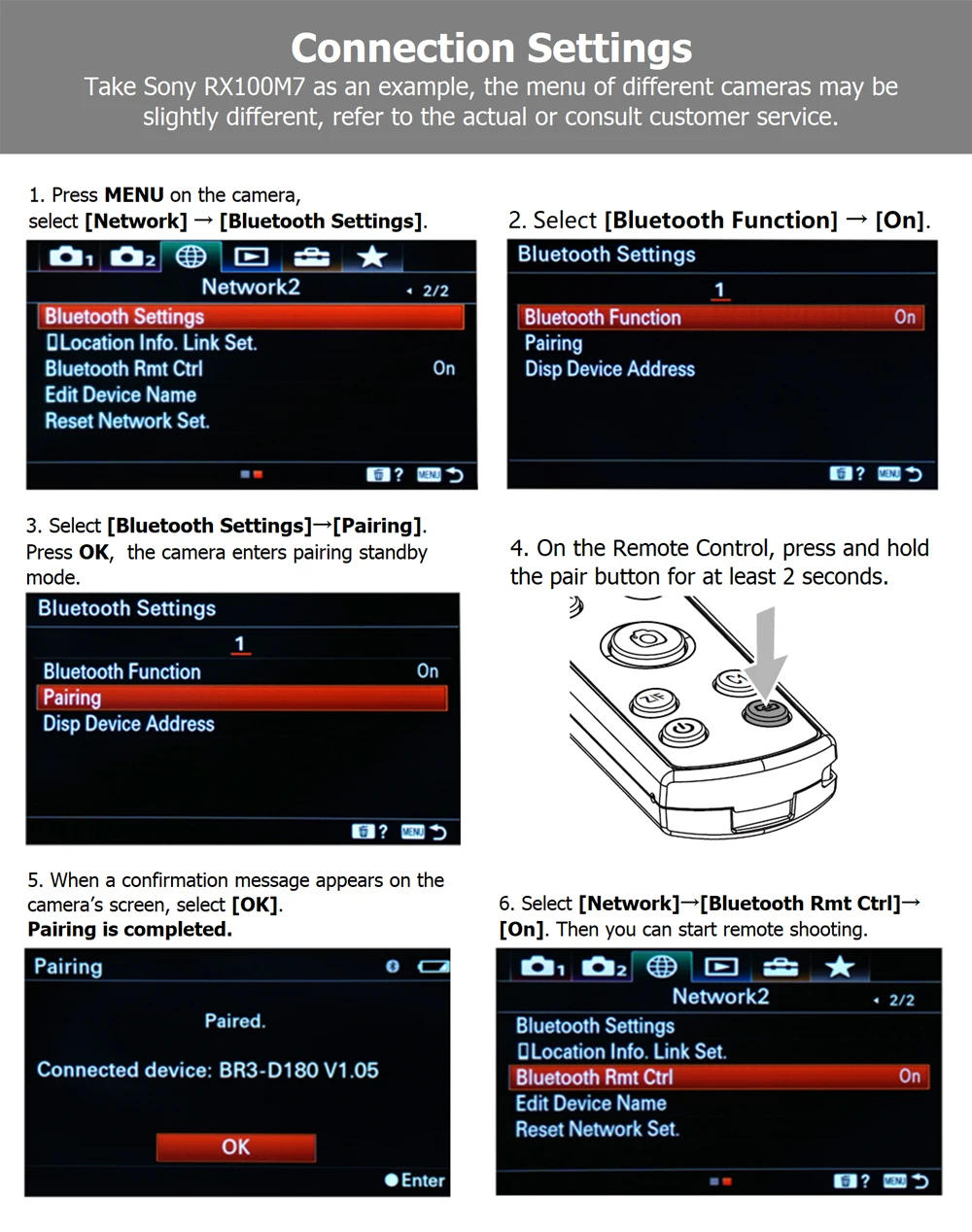 Hanpusen USB-C Drahtlose Bluetooth-Fernbedienung Auslöser mit OLED-Bildschirm für Sony / Canon / Nikon / Fujifilm-Kameras – Detail 10
