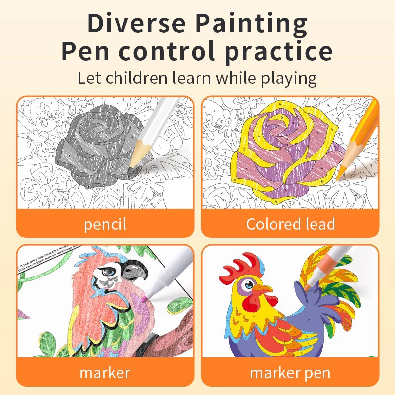48-Page Kids’ Fun Coloring & Drawing Book 4