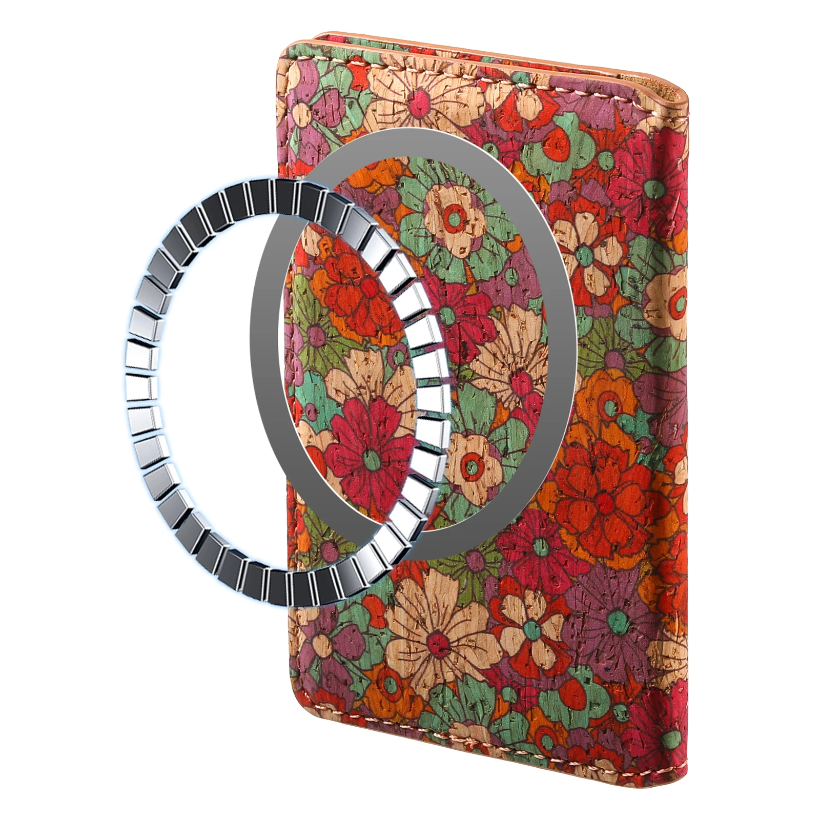Luxury Faux Leather Magnetic Stand Wallet with Card Storage and Flip Pocket