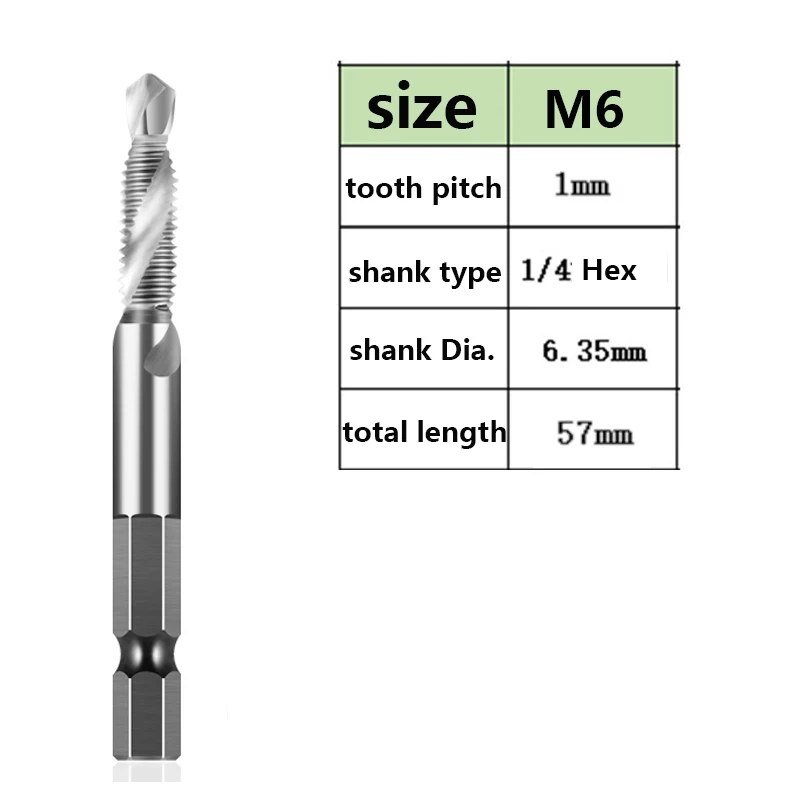 M6x1.0 Silver
