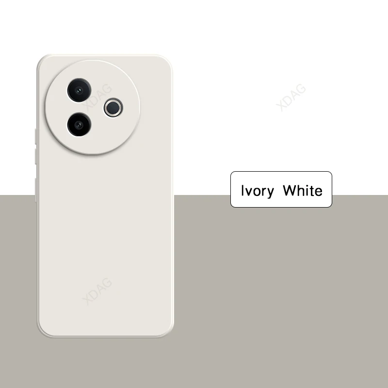Soft Internal Flocking Liquid Silicone Phone Case with Camera Protection