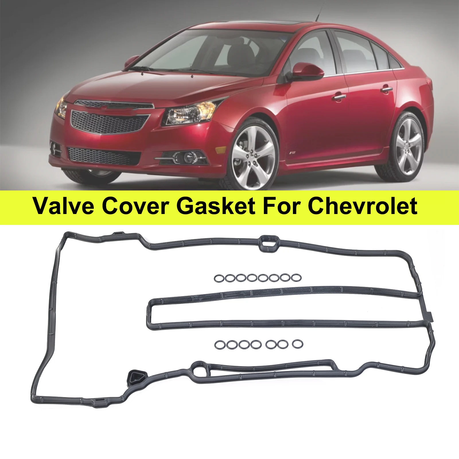 For Buick Encore Chevrolet Cruze Volt Trax 1.4L L4 Turb 4-Door Black Car Engine Valve Cover Gasket 714234900 55573747 VS50807R
