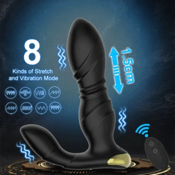 Anal Plug Vibrator for Men Thrusting Prostate Massager Dildo Male Vagina Massager Stimulator Butt Plug Sex Toys for Women Men 5