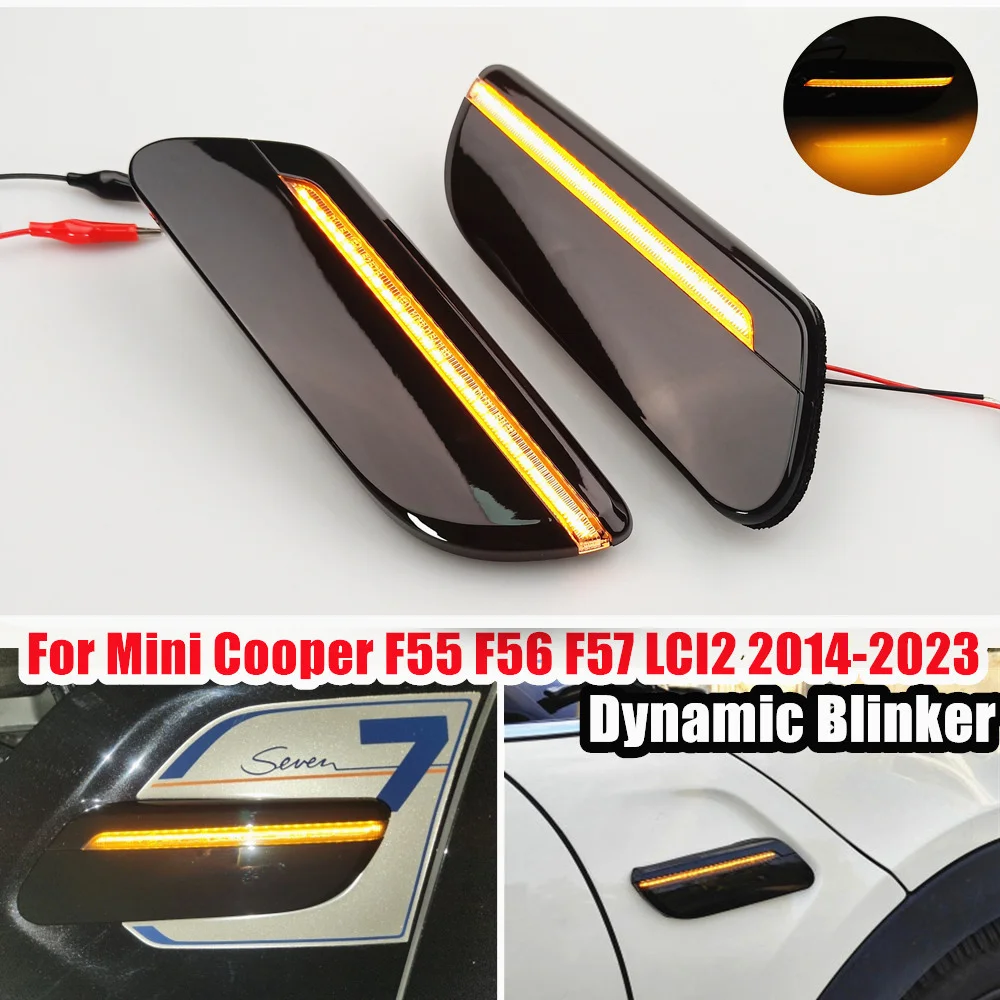 

2 шт. для Mini Cooper F55 F56 F57 LCI2 светодиодный динамический сигнал поворота