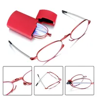 Gift Case Foldable Reading Glasses +1.00 to +4.00 Strength Men Women Anti Blue Light Farsightedness Eyewear 6