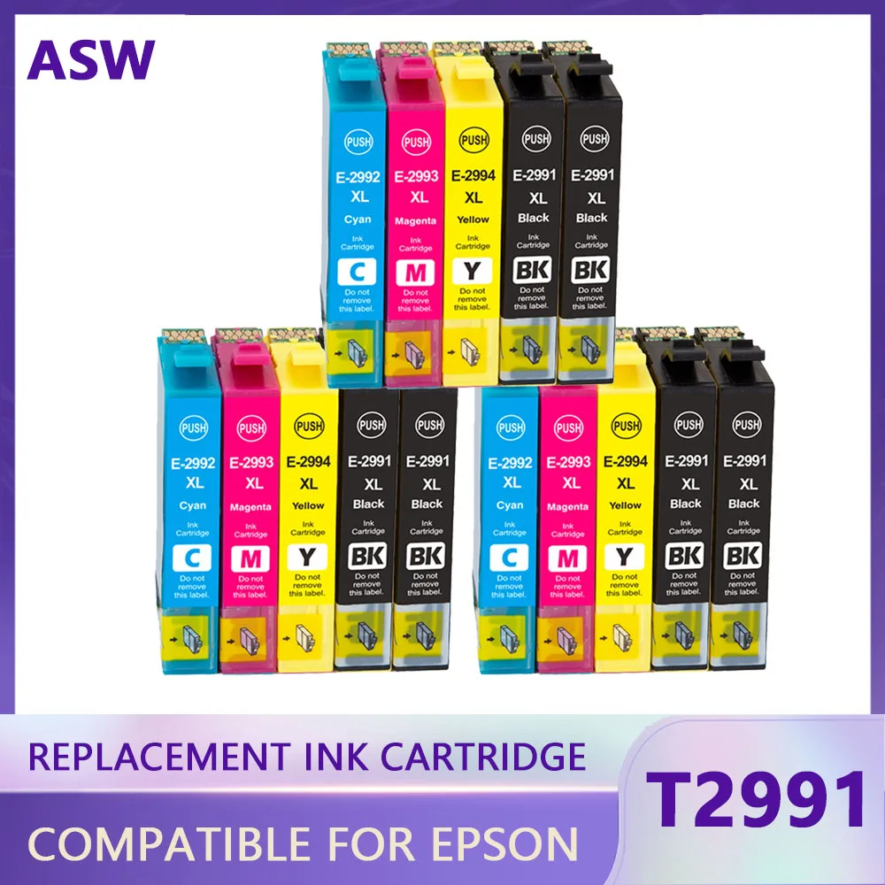 

T2991 Ink Cartridge with Lasted Chip Compatible for Cartouche Encre Epson XP235 XP247 XP245 XP332 XP335 XP342 XP345