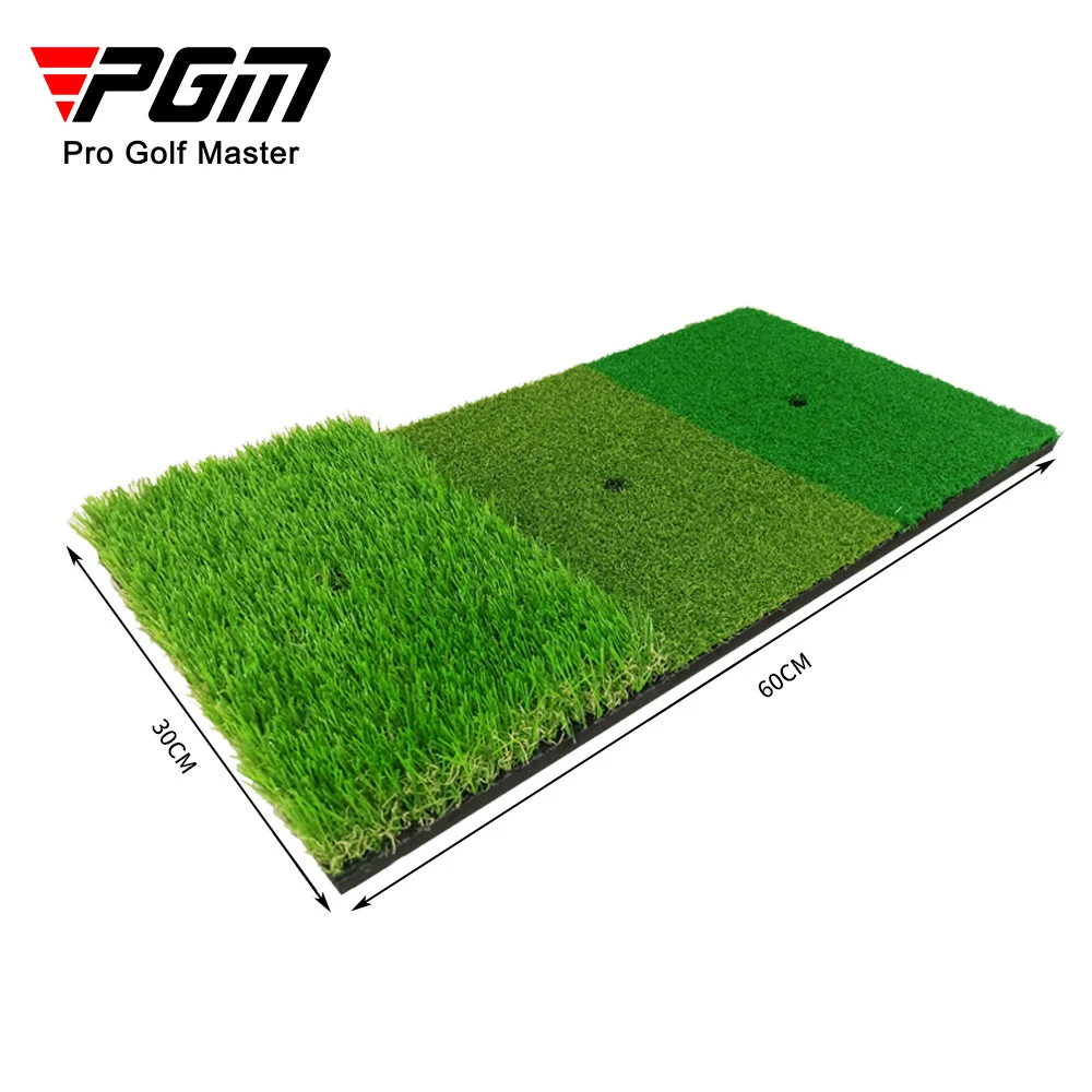 

3 In 1 Golf Swing Mat Non Slip Artificial Turf Golf Training Hitting Pad Practice Ball Tee Holder Indoor Grass Strike Cutter Mat