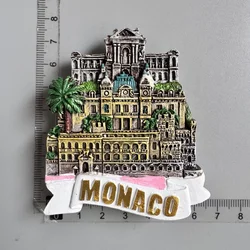 Monaco Travel Souvenir Artistic Resin Refrigerator Magnet for Home Décor Collection (Monaco Carlo)