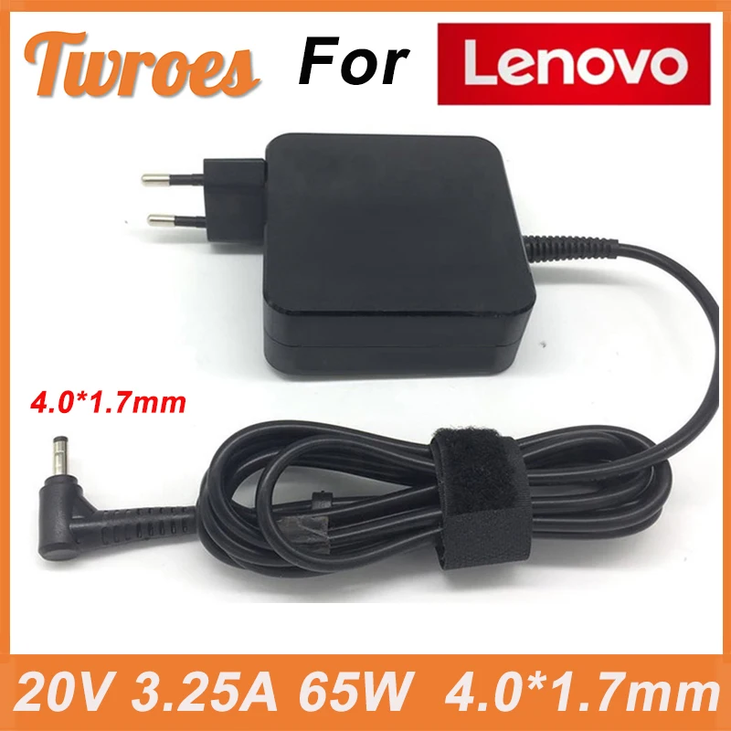 

AC Laptop Charger 20V 3.25A 65W 4.0*1.7mm For Lenovo IdeaPad 330s 320 100-15 B50-10 YOGA 710 510-14ISK Redmibook 14 13 Adapter