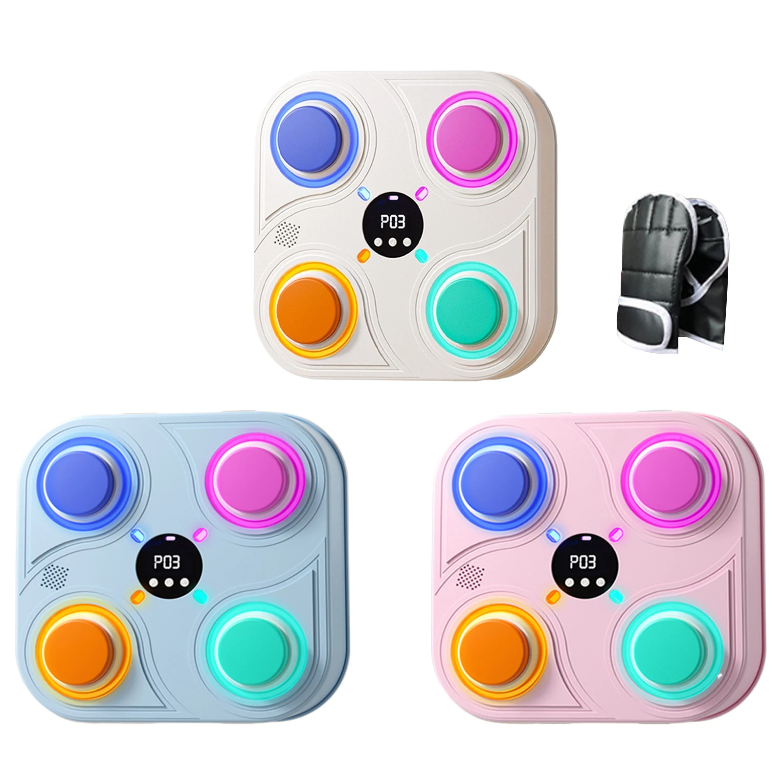 Boxing Music Workout Machine Wall Mounted Boxing Machine Punching With Gloves Light Sport Toy Training Trainer