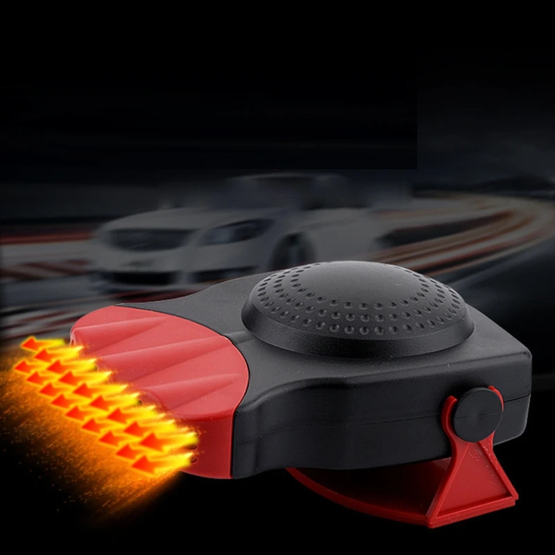 12V Car Heater Fast Heating Defrost Defogger 2 in 1 Windshield Defogger Winter Demister Fan Plug Into Cigarette Ligh