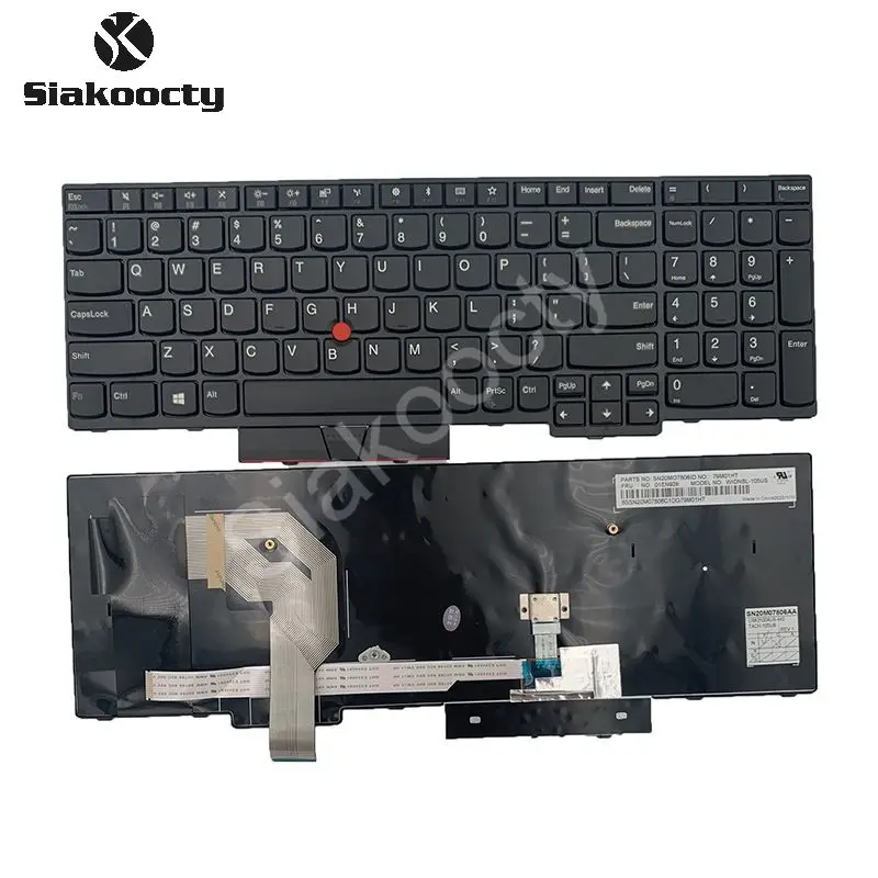 Siakoocty Novità Per Lenovo Ibm Thinkpad E14/E14 Slim (Anno 2020) Tastiera Americana Retroilluminata Serie