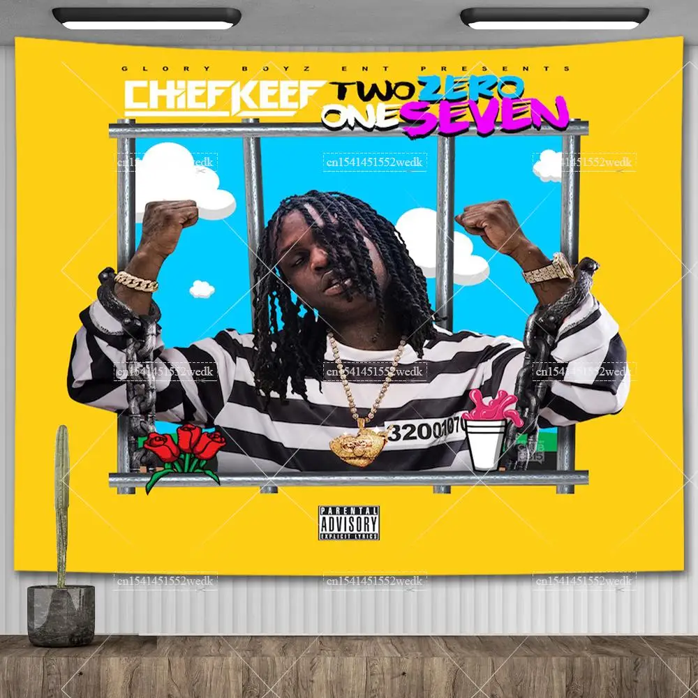 Chief Keef In The Garden Of Eden Wall Hanging Tapestry Hippie HipPop Rapper  Tapestries Meme Aesthetic Bedroom Decoration - AliExpress, image size:1000x1000