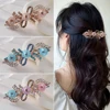 Fashion Rhinestone Pearl Hair Clips Flower Metal Spring Barrettes Women Lady French Hairpins Bridal Wedding Party Headdress