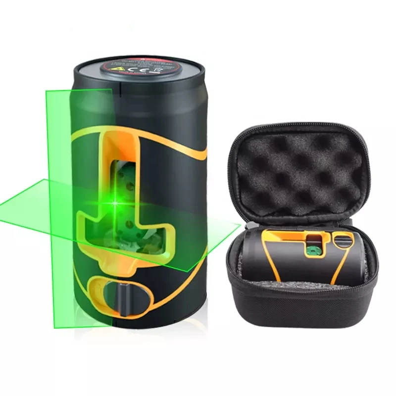 

Laser Level 360 Automatic Self-Leveling 2 Lines Beams with Brightness Adjustment and Bottom Magnetism Build In Lithium Battery
