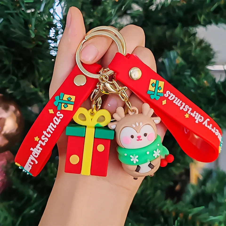 Portachiavi natalizio – ciondolo a forma di Babbo Natale