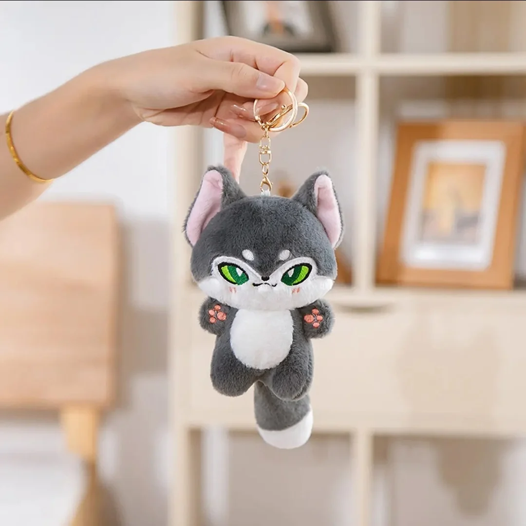 オオカミのような形をしたキーホルダー,野生のオオカミの形をした動物