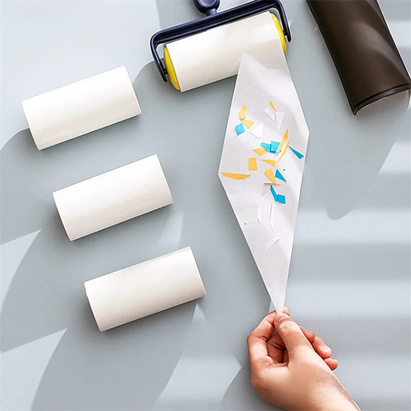 3/6PCS Tearable Sticky Paper Cleaning Tape Sticky Paper Pet Hair Remover Rollers Tearable Lint Roller Accessories lint remover pet hair remover lint roller clothes lint remover lint remover brush