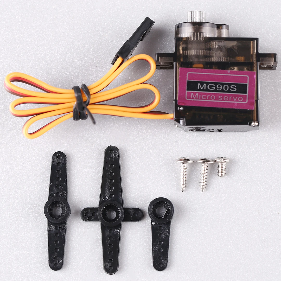 14g MG90S Metal Gear Servo SG90 Tilt Motor for RC Plane Fixed Wing & Robot image 3