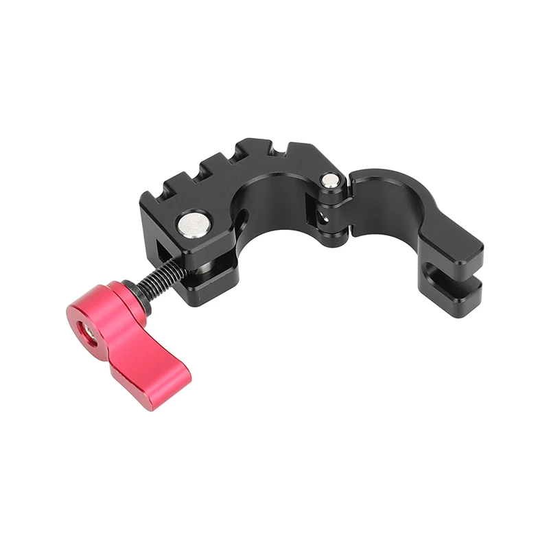 HDRIG 19mm Rod Clamp with Anti-Twist 3/8"-16 and 1/4"-20 Female Mounts For Photography Accessories